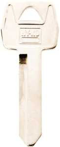 Hy-Ko 11010H51 Key Blank, Brass, Nickel, For: Ford, Lincoln, Mercury Vehicles, H51 Key Number, Pack of 10