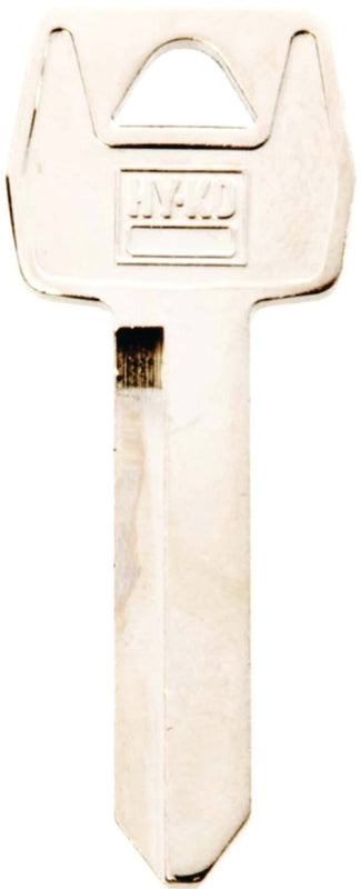 Hy-Ko 11010H51 Key Blank, Brass, Nickel, For: Ford, Lincoln, Mercury Vehicles, H51 Key Number, Pack of 10