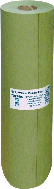 Trimaco EasyMask 12209 Trim Masking Paper, 180 ft L, 9 in W, Green