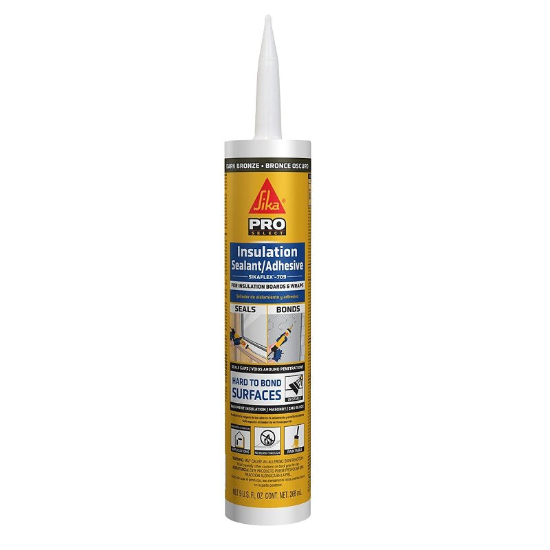 Sikaflex 828310 Insulation Sealant and Adhesive, Dark Bronze, 9 fl-oz Cartridge