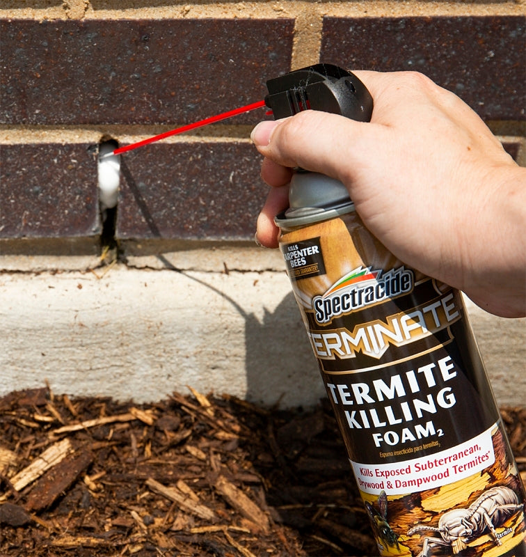 Spectracide 53370 Termite Killing Foam, Liquid, Spray Application, 16 oz Can