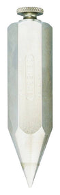 General 790-5 Hex Plumb Bob, 3-3/8 in L x 3/4 in W Dimensions, Steel, Nickel