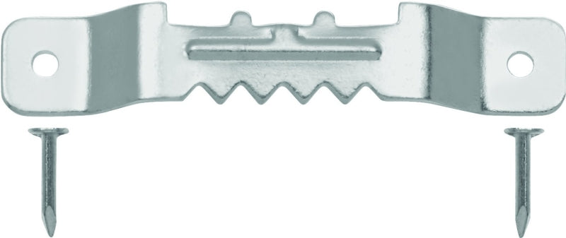 OOK 50202 Sawtooth Hanger, 20 lb, Steel, Brushed Nickel, 2/PK