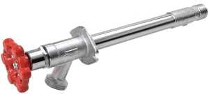B & K 104-404 Frost-Free Sillcock Valve, 8 in L, 1/2 x 3/4 in, MPT x Hose, Brass Body, Chrome