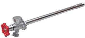 B & K 104-511 Anti-Siphon Frost-Free Sillcock Valve, 4 in L, 1/2 x 3/4 in, MPT x Hose, 125 psi, Chrome, Brass Body