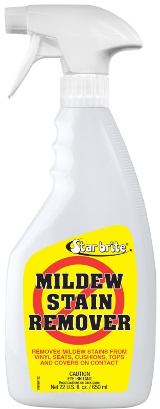 Star brite 085616P Mildew Stain Remover, Liquid, Characteristic, White, 22 oz Bottle