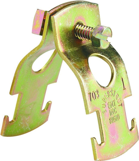 SuperStrut Z703 2-25 Pipe Clamp, Steel, Gold, Galvanized