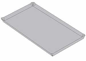 Tamlyn TS917 Formed Termite Shield, 17 in L, 9 in W, Steel, Galvanized