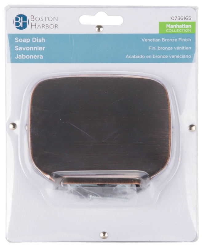 Boston Harbor 3659-35-07-SOU Soap Dish, Wall Mounting, Zinc, Venetian Bronze Finish