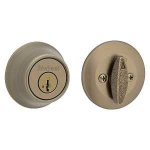 Kwikset 660 5 RCAL RCS Deadbolt, Different Key, Steel, Antique Brass, 2-3/8, 2-3/4 in Backset, KW1, K3, SMT Keyway