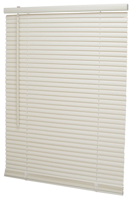Simple Spaces PVCMB-2AA Blind, 64 in L, 25 in W, Vinyl, Alabaster