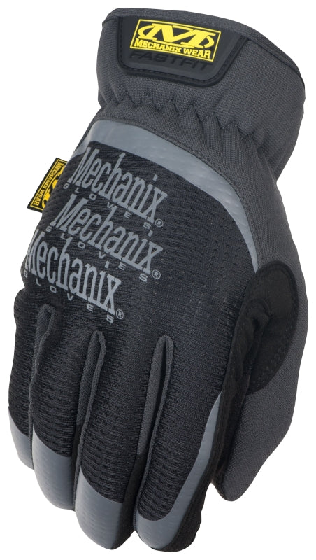 Mechanix Wear FastFit Series MFF-05-010 Work Gloves, Men's, L, 10 in L, Reinforced Thumb, Elastic Cuff, Black