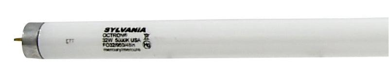 Sylvania 22359 Fluorescent Bulb, 32 W, T8 Lamp, G13 Medium Lamp Base, 1800 Lumens, 5000 K Color Temp, Daylight, Pack of 15