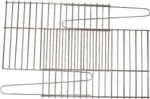 GrillPro 91250 Rock Grate, 25 in L, 1 to 14 in W, Steel, Porcelain Enamel-Coated