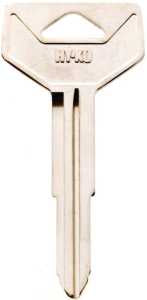 Hy-Ko 11010B55 Key Blank, Brass, Nickel, B55 Key Number, Pack of 10