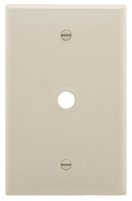 Eaton Wiring Devices PJ11LA Wallplate, 4.87 in L, 3.12 in W, 1 -Gang, 1 -Port, Polycarbonate, Light Almond