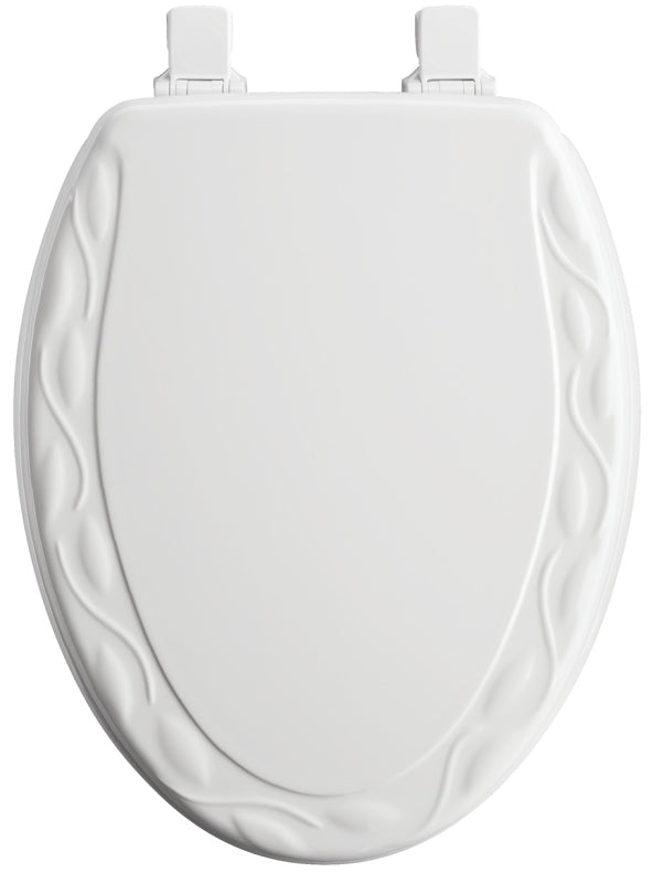 Mayfair 134EC 000 Toilet Seat, Elongated, Wood, White