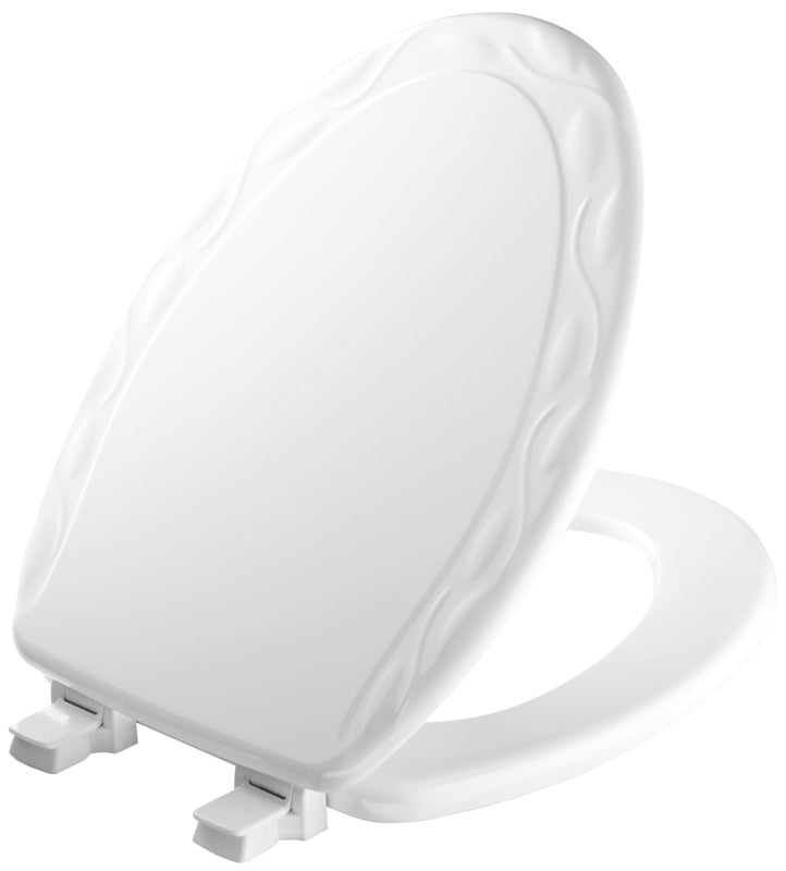 Mayfair 134EC 000 Toilet Seat, Elongated, Wood, White