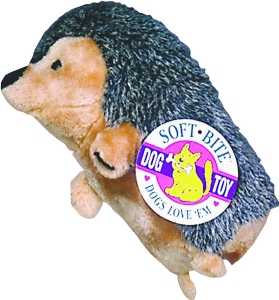 Zoobilee 07610 Dog Toy, L, Hedgehog, Synthetic Fabric, Multi-Color