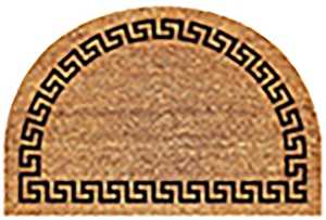 MAT HALF-RND GREEK KEY 24X36IN