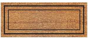 Americo Home Natural CoCo Series 77FLCLB025 Classical Border Door Mat, 60 in L, 24 in W, Rectangular, Natural Pattern