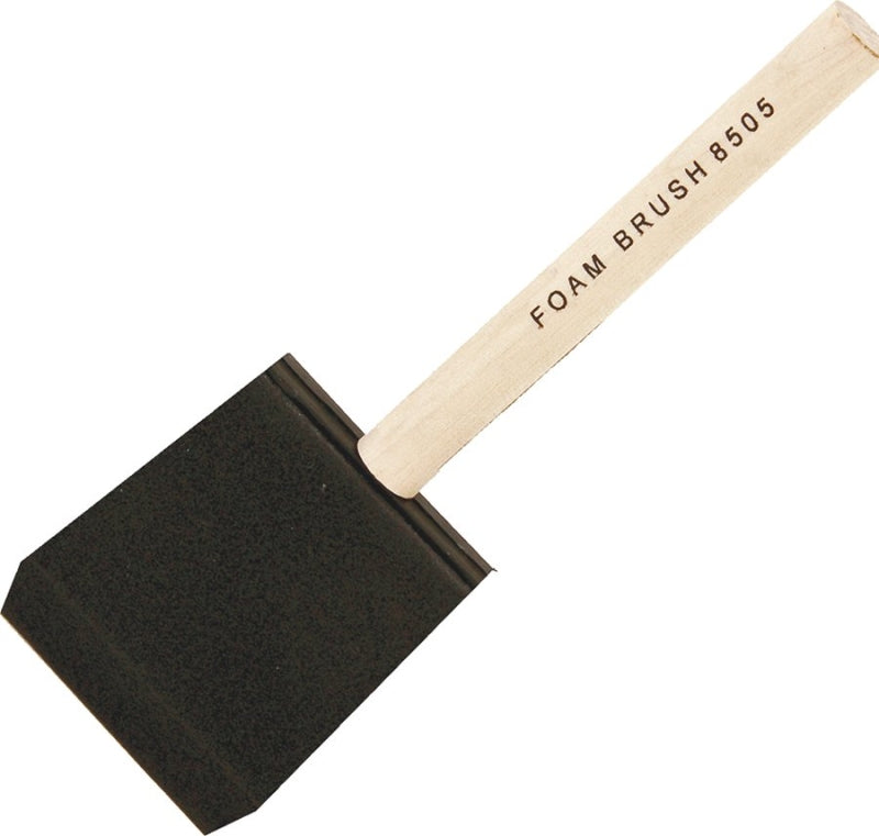 ProSource 850520 Paint Brush, 2 in Brush, Foam Brush, Wood Handle