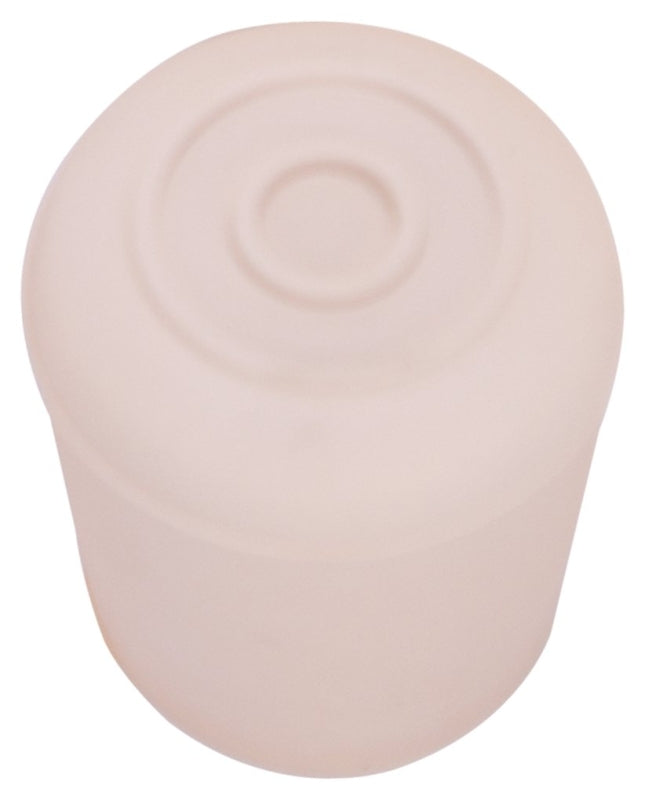 ProSource FE-50647-B Furniture Leg Tip, Round, Rubber, White, 1-1/4 in Dia, 1.7 in H, Pack of 48