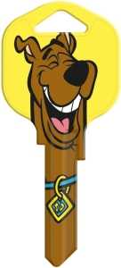 Hy-Ko 15005KW1-SD2 Key Blank, Scooby Doo, Painted, For: Kwikset KW1, Titan KW10 Keyways, Pack of 5