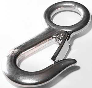 Baron 2311S Spring Snap, 13/16 in Snap Opening, 4 in L Dimensions, 400 lb Working Load, Stainless Steel