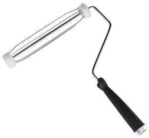 ProSource CFB9651-12 Roller Frame, 9 in L Roller, Metal/Polypropylene Handle, Threaded Handle, Black Handle