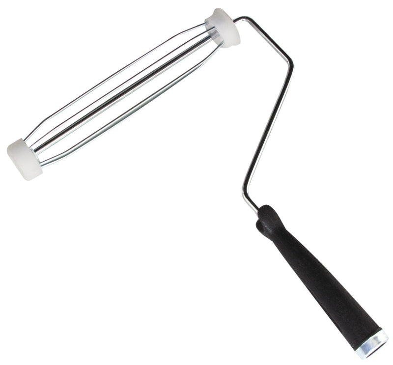 ProSource CFB9651-12 Roller Frame, 9 in L Roller, Metal/Polypropylene Handle, Threaded Handle, Black Handle