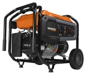 Generac GP Series 7690 Portable Generator, 54.2/27.1 A, 120/240 V, Oil, 6.9 gal Tank, 10.5 hr Run Time, OHV