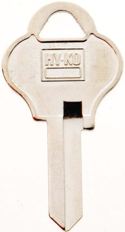 Hy-Ko 11010PA2 Key Blank, Brass, Nickel, For: Pado Cabinet, House Locks and Padlocks, PA2 Key Number, Pack of 10