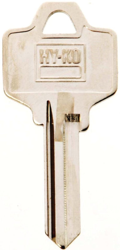 Hy-Ko 11010NA25 Key Blank, Brass, Nickel, For: National Cabinet, House Locks and Padlocks, NA25 Key Number, Pack of 10