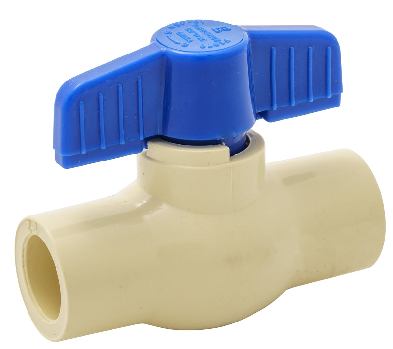 B & K ProLine 6700CTS Series 107-124HN Ball Valve, 3/4 in Connection, Slip x Slip, 100 psi Pressure, CPVC Body