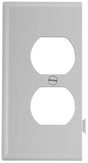 Eaton Wiring Devices STE8W Sectional Wallplate, 4-1/2 in L, 2-3/4 in W, 1 -Gang, Polycarbonate, White
