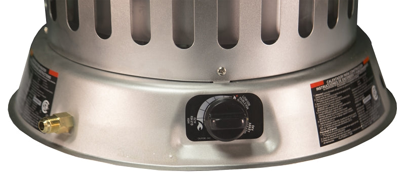 Dura Heat LPC80 Convection Heater, Liquid Propane, 50000 to 80000 Btu, 2000 sq-ft Heating Area, Silver