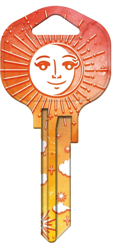 Hy-Ko 15005KW1-CEL Key Blank, Solid Brass, Painted, For: Kwikset KW1, Titan KW10 Keyways, Pack of 5