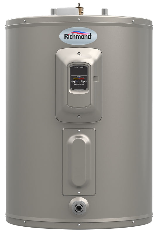 Richmond Essential Series 6ES50-DCG Short Electric Water Heater, 240 VAC, 4500 W, 50 gal Tank, 0.93 Energy Efficiency