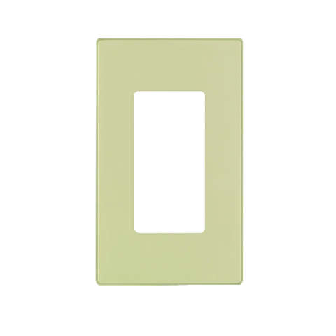 Leviton Ivory 1 gang Thermoset Plastic Decorator Wall Plate 1 pk