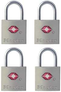 Master Lock 4683Q Padlock, Keyed Alike Key, 3/32 in Dia Shackle, Steel Shackle, Metal Body, 7/8 in W Body