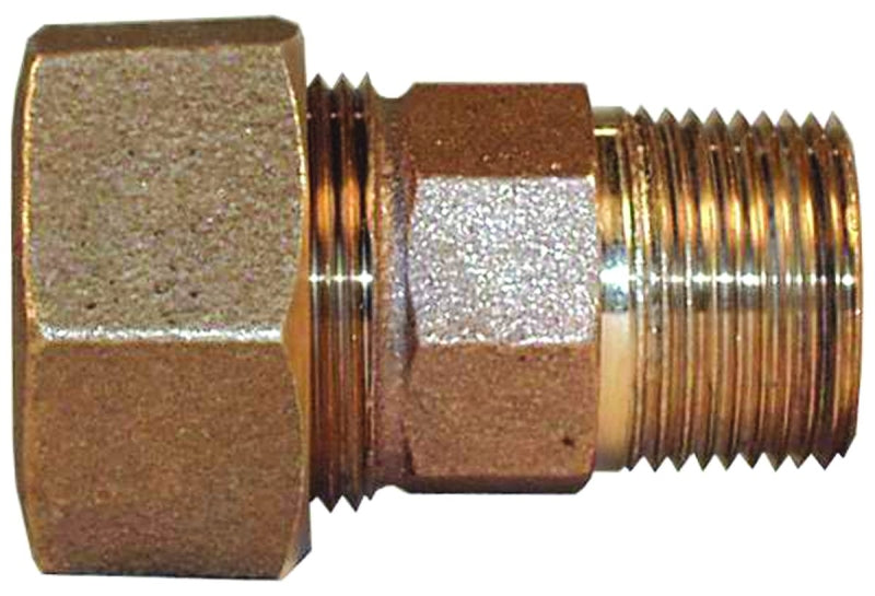 Legend T-4350NL Series 313-145NL Pipe Coupling, 1 in, Compression x MNPT, Bronze, 100 psi Pressure
