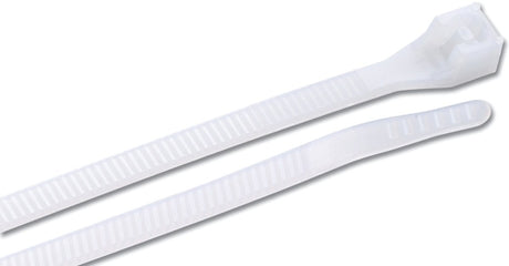 Gardner Bender 46-315 Cable Tie, 0.3 in Max Bundle Dia, Double-Lock Locking, 6/6 Nylon, Natural, 14 in L, 100/PK