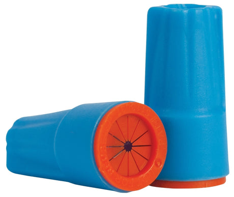 King Innovation Dryconn Series 62110 Wire Connector, Aqua/Orange, 22 to 12 AWG Wire, Copper Contact, 6/Pk