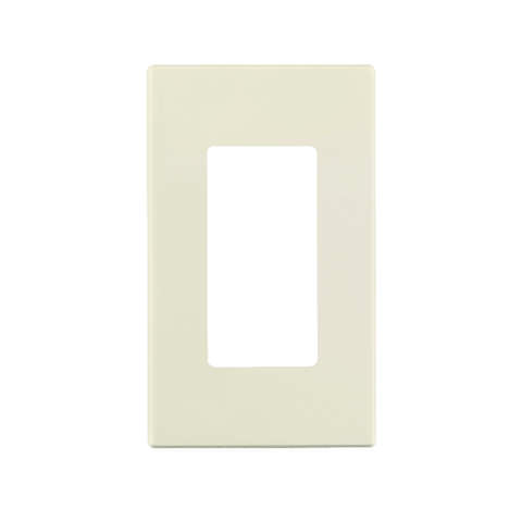Leviton Almond 1 gang Polycarbonate Decorator Wall Plate 1 pk