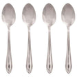 Hampton Forge Ginger Silver Stainless Steel Casual Dinner Spoon Set 4 pc