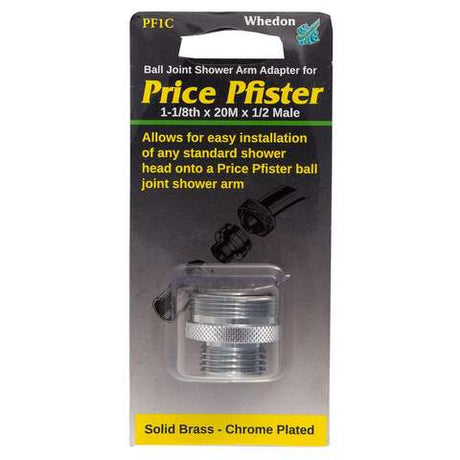 Whedon Pfister Chrome Brass 1-1/8 in. Shower Arm Adapter