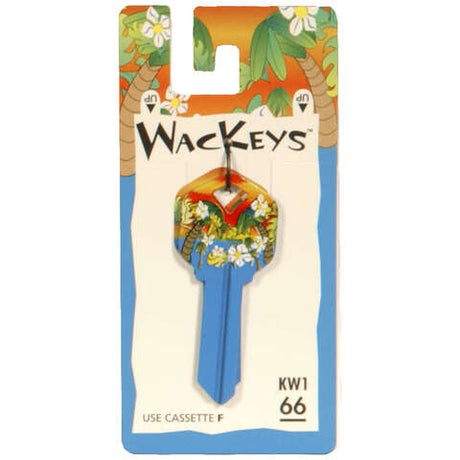 HILLMAN Wackey Tropical House/Office Universal Key Blank KW1 Single, Pack of 6
