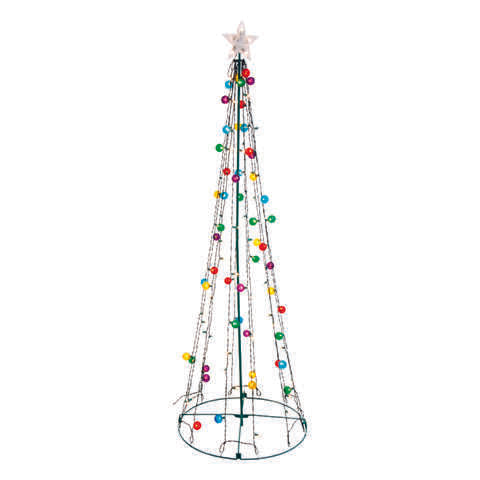 Sienna Incandescent Multi Twinkling String Tree 6.5 ft. Yard Decor
