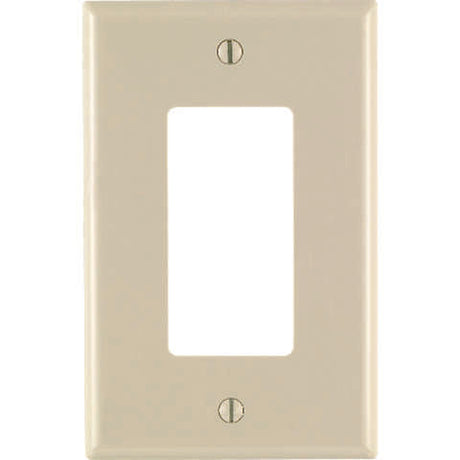 Leviton Light Almond 1 gang Nylon Decorator Wall Plate 1 pk